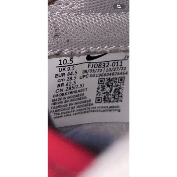 Nike Dunk Low Varsity Red White FJ0832-011 Men\'s Size 10.5 main image 6